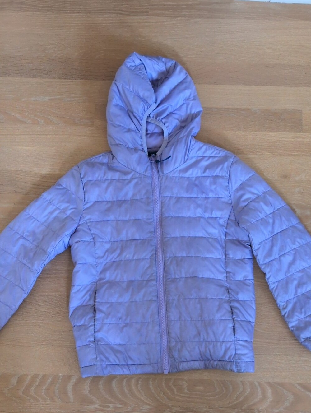 Primary Lilac Hooded Kids Puffer Jacket